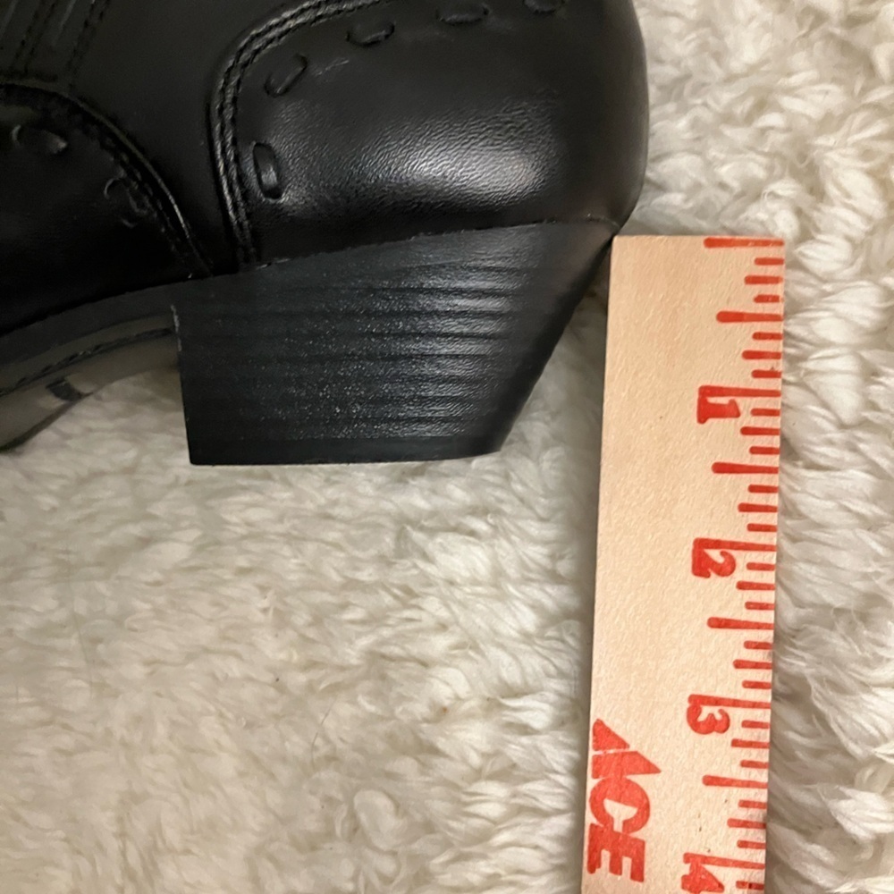 EUC Ellemenno Coastal Cowgirl Black Ankle Boots Booties Western Like New Sz 7.5M - Picture 3 of 11